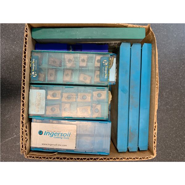 BOX FULL OF ASSORTED SETS OF MILLING INSERTS