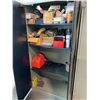 Image 2 : 2 DOOR METAL STORAGE CABINET AND CONTENTS-SHOP SUPPLIES AND MISCELLANEOUS