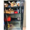 Image 3 : 2 DOOR METAL STORAGE CABINET AND CONTENTS-SHOP SUPPLIES AND MISCELLANEOUS