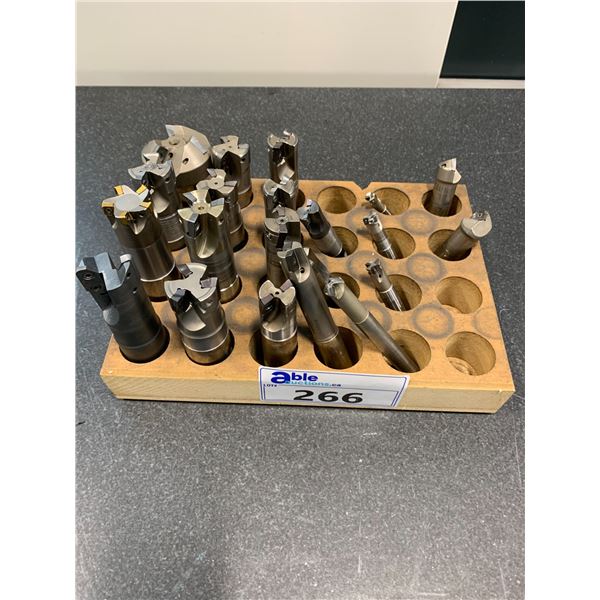 INDEXABLE END MILLS AND CHAMFER MILLS (APPROX. 21 PCS.)