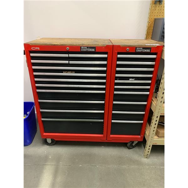 SEARS CRAFTSMAN 22 DRAWER ROLLING TOOL CABINET
