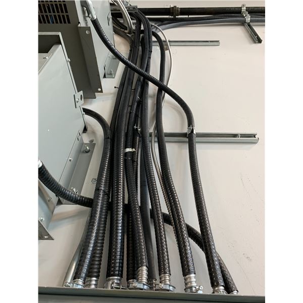 *LD* APPROX. 500FT OF  3 PHASE COPPER WIRING MOUNTED ON WALLS IN WAREHOUSE