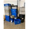 Image 2 : LARGE GROUP OF PLASTIC STORAGE BINS AND GARBAGE CANS - APPROX. 30 PCS.