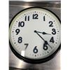 Image 1 : LARGE BLACK METAL SHOP CLOCK (20" DIAMETER)
