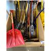 Image 2 : LARGE GROUP OF SHOP BROOMS/SHOVELS/MOPS/BRUSHES/ETC/