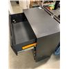 Image 3 : HERMAN MILLER BLACK METAL 3 DRAWER LATERAL FILING CABINET (MSRP $1740 US)