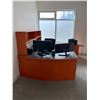Image 2 : EXECUTIVE U-SHAPED SOLID WOOD WITH ARBORITE TOP DESK WITH LAZY BOY OFFICE CHAIR