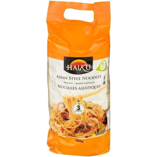 NEW 3 PACKS OF HAIKU ASIAN STYLE NOODLES, 300G