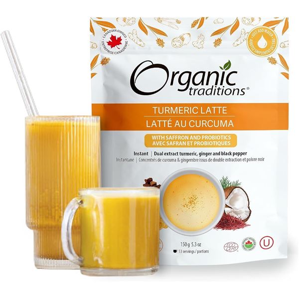 NEW ORGANIC TRADITIONS SUPERFOOD TURMERIC LATTE