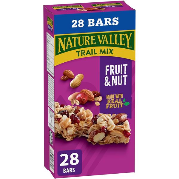 NEW BOX OF NATURE VALLEY TRAIL MIX FRUIT & NUT