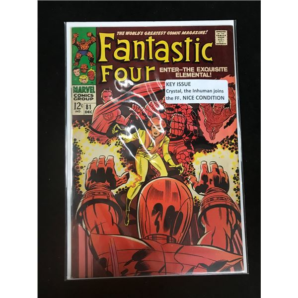 MARVEL COMICS NO.81 FANTASTIC FOUR (CRYSTAL THE INHMANS JOINS FF)