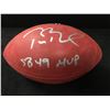 Image 1 : TOM BRADY SIGNED AND INSCCRIBED SB 49 MVP FOOTBALL (FANATICS COA)