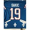 Image 1 : JOE SAKIC SIGNED QUEBEC NORDIQUES FANATICS JERSEY (AJ COA)