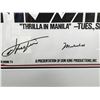 Image 2 : JOE FRAZIER AND MUHAMMAD ALI SIGNED AND CUSTOM FRAMED FIGHT POSTER WITH COA