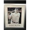 Image 1 : BABE RUTH CUSTOM FRAMED 24 X 28 PHOTOGRAPH