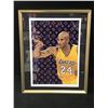 Image 1 : DEATH NYC KOBE BRYANT CUSTOM FRAMED ARTIST SIGNED LV PRINT 20 X 24