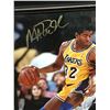 Image 2 : MAGIC JOHNSON SIGNED AND CUSTOM FRAMED 8 X 10 (BECKETT COA)