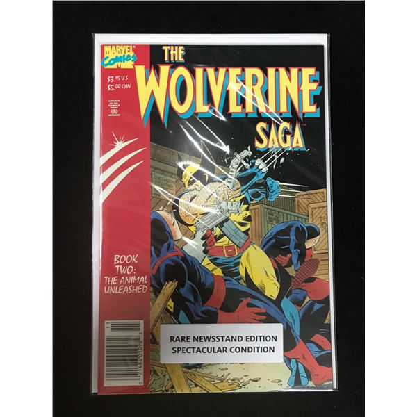 MARVEL COMICS NO.2 THE WOLVERINE SAGA (RARE NEWSSTAND EDITION)