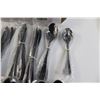 Image 4 : Black Unused Stainless Steel Cutlery Set - NOS