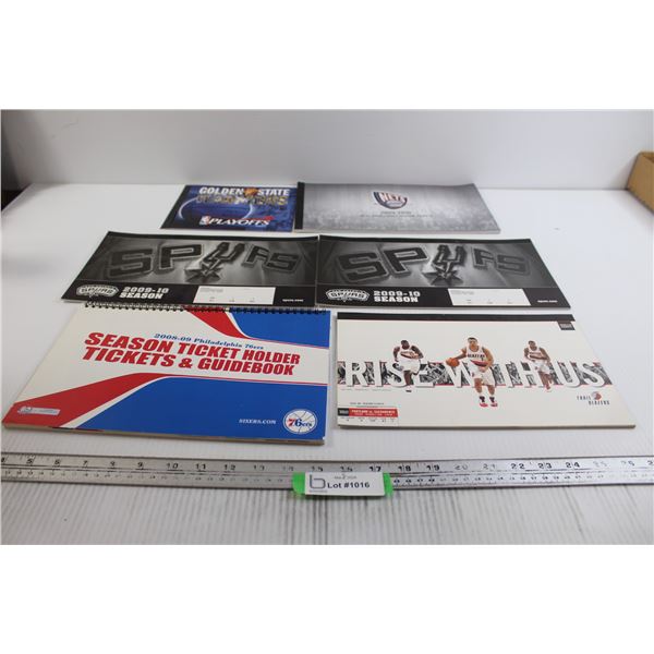 Assorted NBA Season Tickets Books