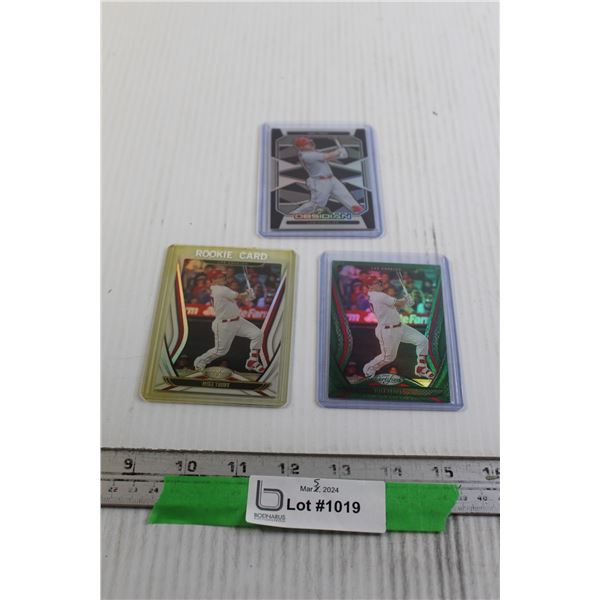 Mike Trout Rookie and (2) Inserts