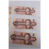 Image 2 : (5) 1986 Uncirculated Sequential $2 Canadian Bills