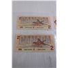 Image 5 : (5) 1986 Uncirculated Sequential $2 Canadian Bills