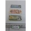 Image 1 : 1954 $5 Canadian Bill, 1986 $2 Bill, 1973 $1 Bill