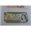 Image 2 : 1954 $5 Canadian Bill, 1986 $2 Bill, 1973 $1 Bill