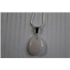 Image 2 : Quartz Pendant with Silver Chain - 26"