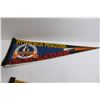 Image 2 : (3) Pennants - Football, Hockey, ~30" Long