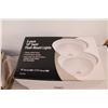 Image 6 : Hot Shot Steamer (NIB), 2 pk 10" Swirl Flush Mount Light Fixtures (NIB) & "The Ultimate Comfort Shee