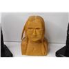 Image 2 : (2) Totem Book Ends - Carved Indigenous Head