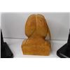 Image 3 : (2) Totem Book Ends - Carved Indigenous Head