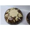 Image 4 : (2) Pottery Bowls (one is cracked) - Bull Salt & Pepper Shakers