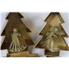 Image 5 : (3) Christmas Decorative Gift Boxes - (4) Pieces of Mirror - (2) Wire Angel Ornaments