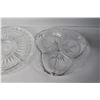 Image 2 : (2) Glass Divided Serving Trays