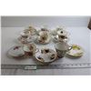 Image 1 : (7) Matching Teacups and Saucers, (2) Assorted Teacups, (3) Saucers