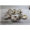 Image 1 : (7) Matching Teacups and Saucers, (2) Assorted Teacups, (3) Saucers