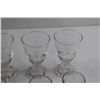 Image 4 : Glass Cream and Sugar Set, (4) Glasses, (7) Shot Glasses