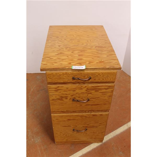 *3-Drawer Wooden Drawer - 24" x 17" x 29" High