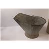 Image 3 : Vintage Galvanized Coal Pail & Stoneware Jug with Top Removed