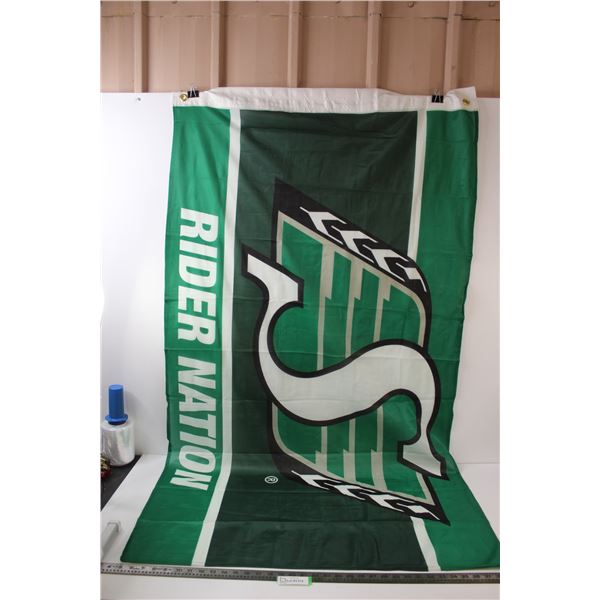 Roughriders Rider Nation Flag - Bodnarus Auctioneering