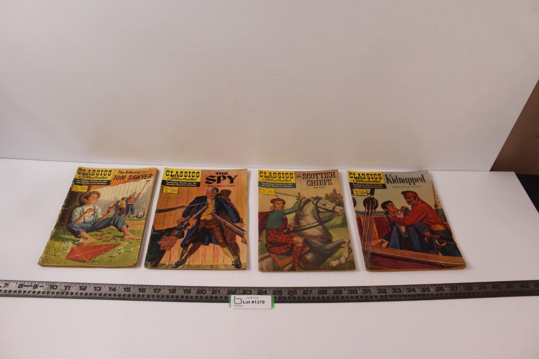 (4) Classics Illustrated Comic Books - The Adventures of Tom Sawyer ...