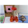 Image 4 : Long Wooden Bird House (30 3/4" x 9" x 7") - Humming Bird Feeder - (2) Books on Birds