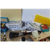 Image 2 : Assortment of Pens & Pencils - Crafting Items - Brush - Players Cigarette Tins - Misc. Items