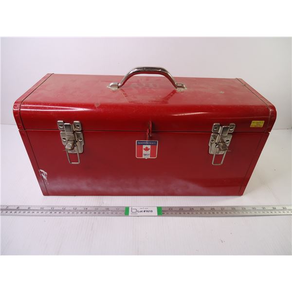 Large Metal Tool Box including Contents Inside