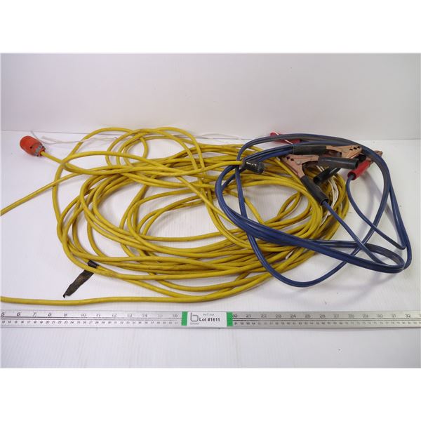 Booster Cables and Extension Cord-unknown length