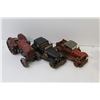 Image 4 : (3) Resin Cars - (3) Wooden Cars