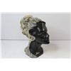 Image 2 : (2) Ceramic Statues - Black Coral Head - Pottery Bowl